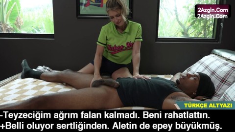 Dul kadın oğlunun arkadaşının kasıklarını ovalarken Kalkan yarrağı gördü